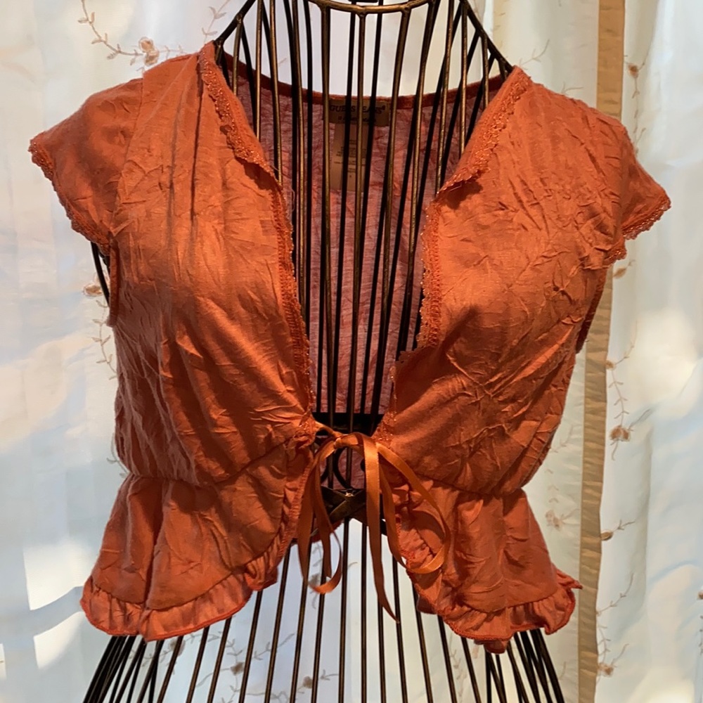 ~Guess~ Vintage Dusty Rose Top (RN# 62136)